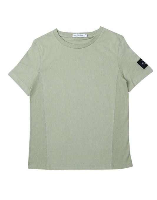 Maglietta Calvin Klein Junior Boys con stemma in marrone