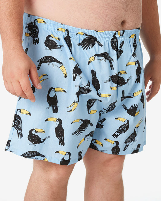 Cueca Boxer Tucano Azul Plus Size - Samba Style by Allman for Riachuelo