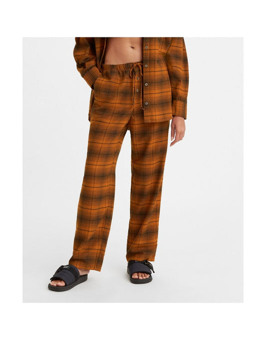 Pantaloni a quadri in misto cotone