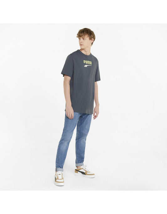 Camiseta com logotipo do Downtown em Dark Slate