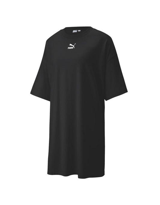 Mini Vestido Camiseta Puma Negro