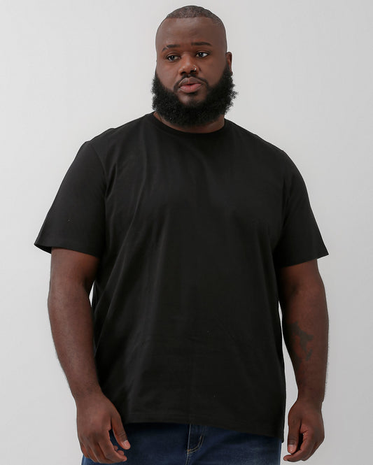 Men's Plus Size Slim Black T-Shirt | Allman By Riachuelo