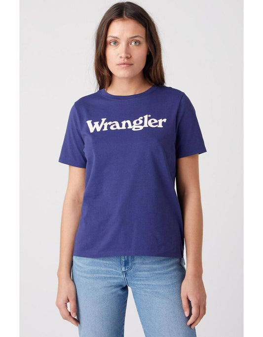 Maglietta a maniche corte in cotone con stampa logo