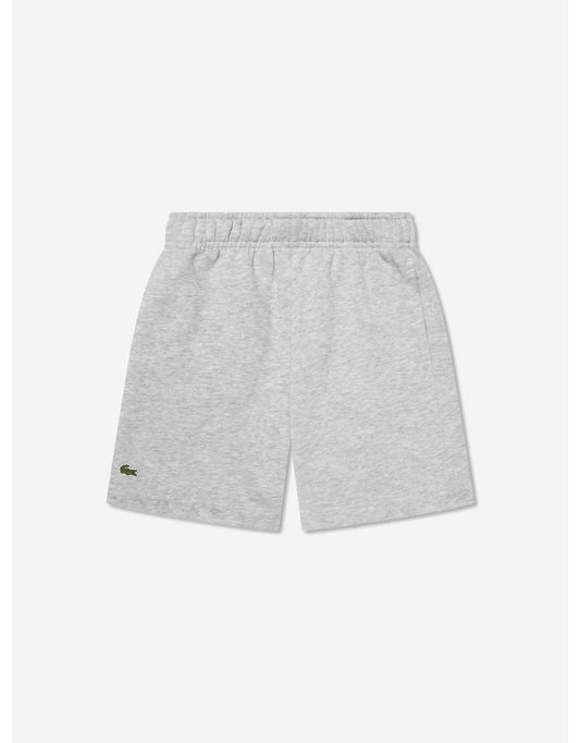 Shorts cinza com logotipo para meninos