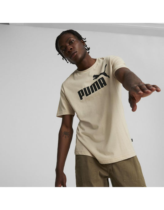 Camiseta ESS Heather em Light Sand