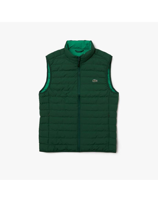 Colete masculino acolchoado Lacoste em verde