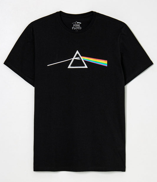 Camiseta Comfort Cotton com estampa do Pink Floyd - Preta