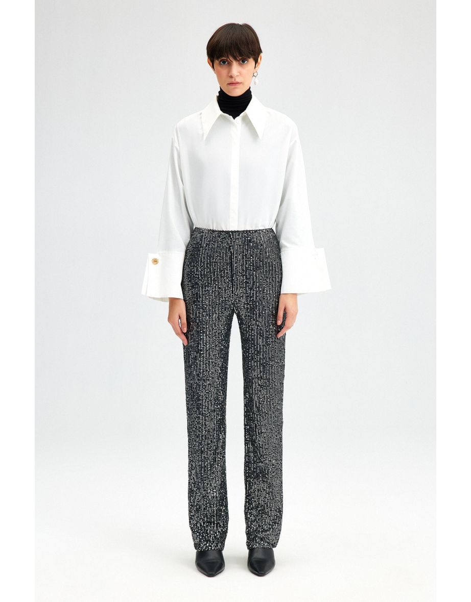 Pantaloni con paillettes Touché