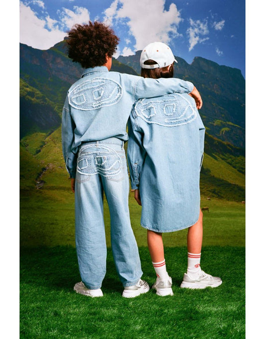 Calça jeans azul 2001 Relaxed Fit para meninos