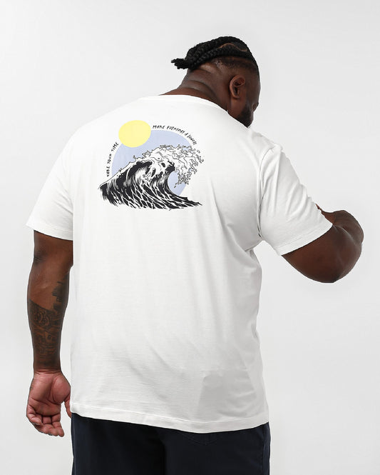 Camiseta masculina plus size com letras brancas "Sunday" | Original Plus da Riachuelo