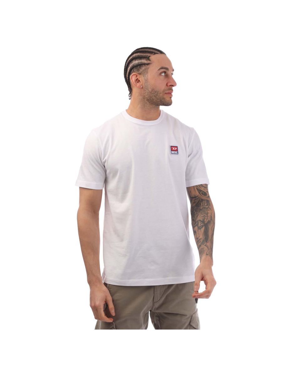 Camiseta blanca Diesel T-Just 16 para hombre