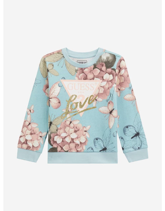 Sudadera Collage Mariposa Azul Niña