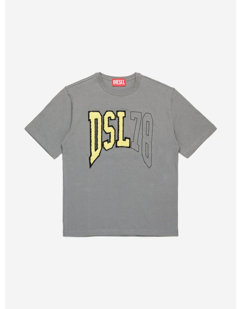 Boys' Grey Logo T-Shirt