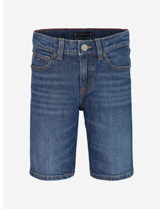 Shorts de brim azul Scanton para meninos