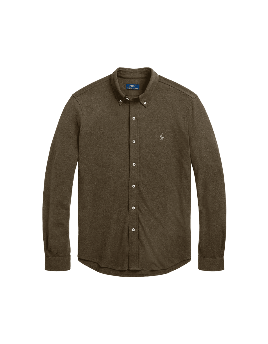 Camisa de malla para hombre Polo Ralph Lauren Peso Pluma - Verde