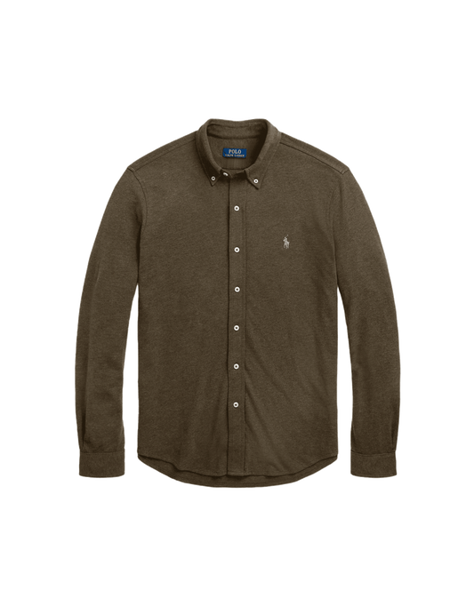 Camisa de malla para hombre Polo Ralph Lauren Peso Pluma - Verde