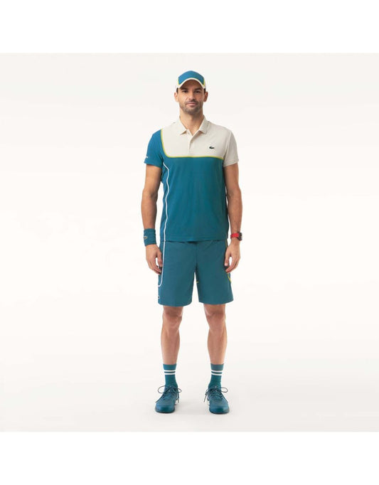 Pantaloncini da tennis Lacoste leggeri e sfoderati da uomo - Turchese