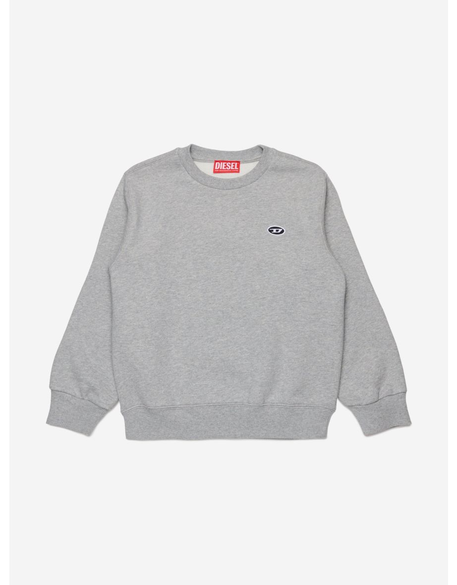 Sudadera con Logotipo Diesel Gris para Niño