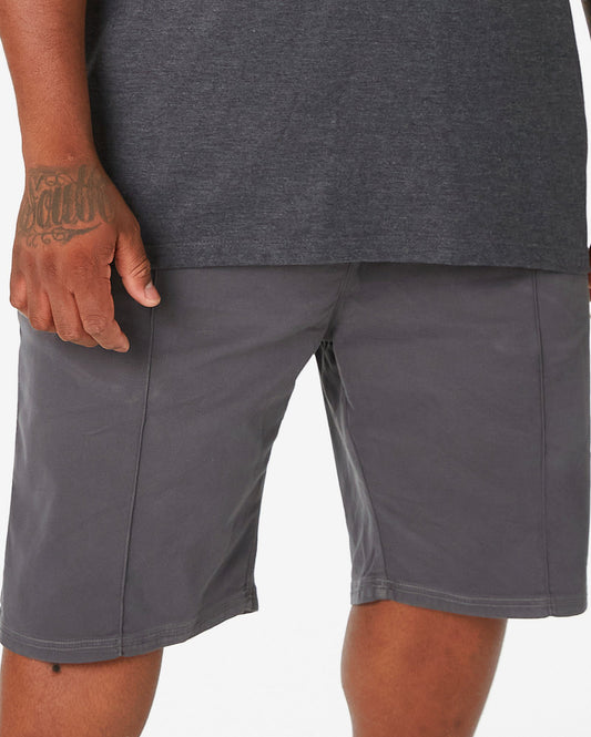 Shorts jeans cinza retos plus size para homens - Allman by Riachuelo
