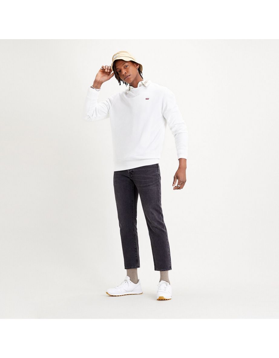 Sudadera de algodón con cuello redondo