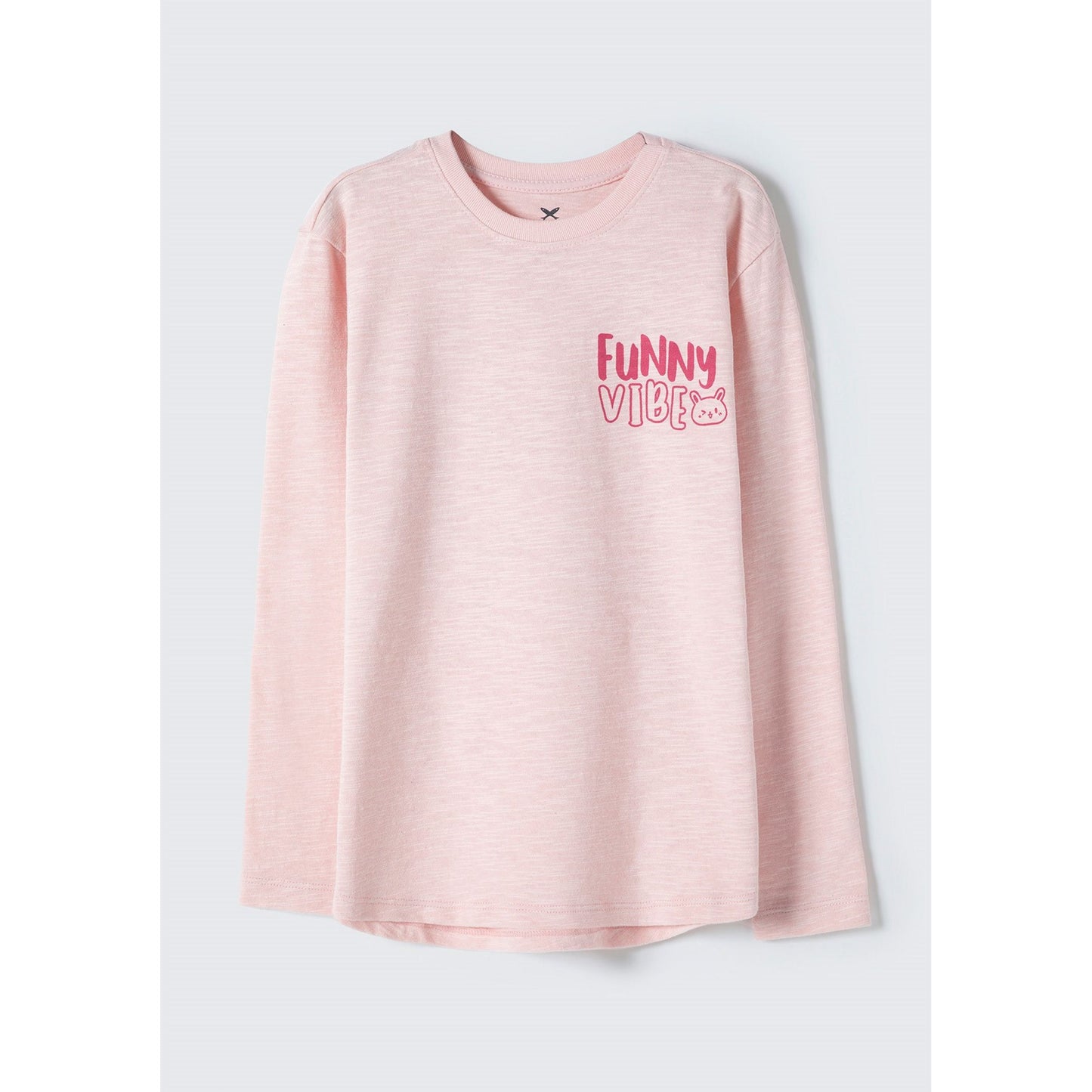 Top estampado de manga larga para niña