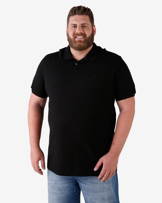 Polo Basic Plus Size - Nero
