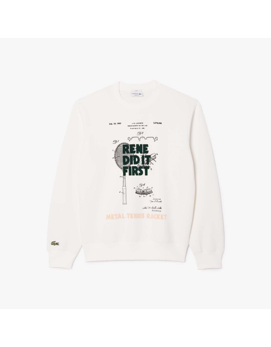 Camiseta masculina esportiva Lacoste Ultra Dry Technical Cotton em creme