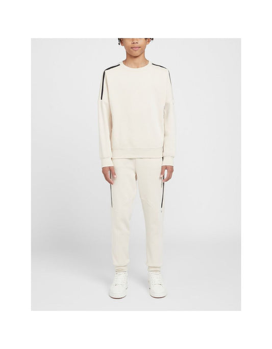 Calvin Klein Junior Badge Joggers para menino, em creme