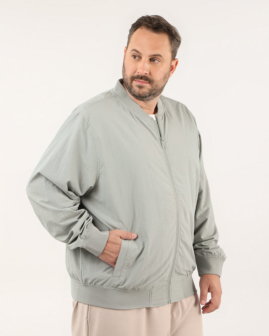 Jaqueta Bomber Masculina Plus Size - Verde Claro | Original Plus da Riachuelo