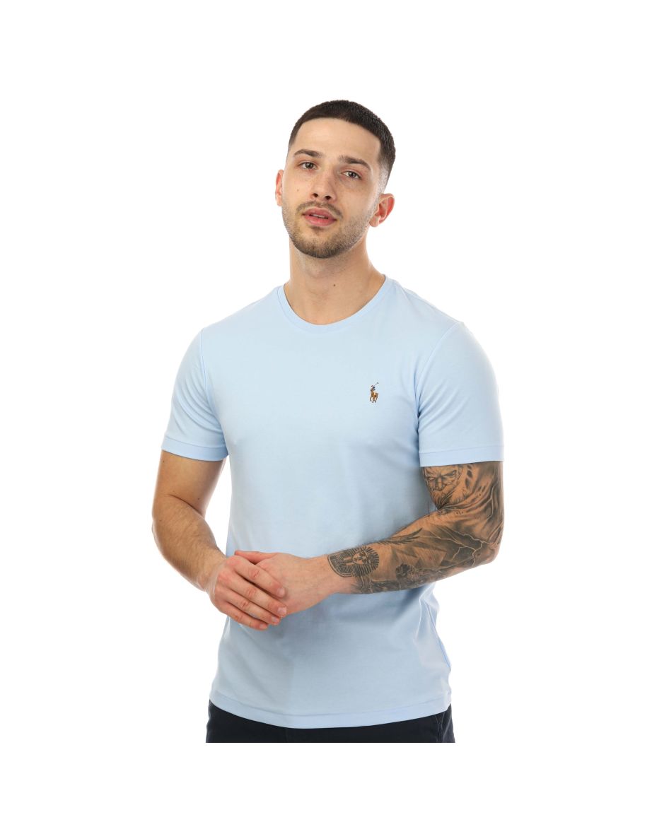 Camiseta Ralph Lauren Slim Fit Soft Touch para hombre - Azul