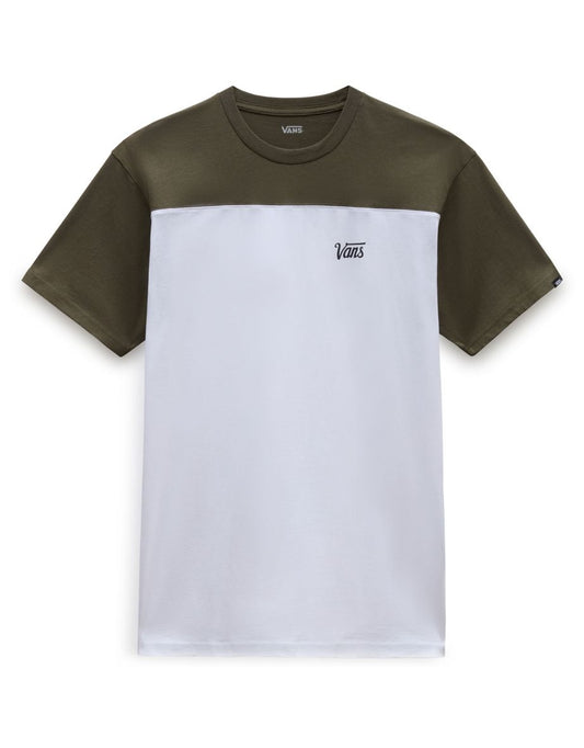 Maglietta Vans Script Crew Colorblock a girocollo da uomo