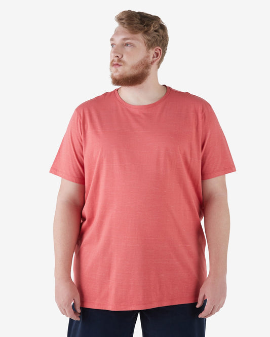 Maglietta Allman Basic Plus Size in rosso lavato