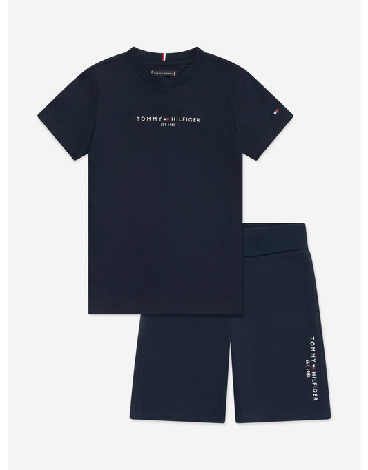 Conjunto de shorts Essential Navy para meninos