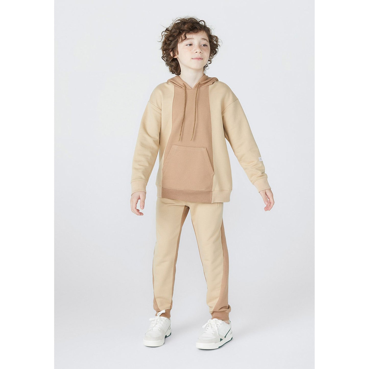 Sudadera de algodón orgánico con forro polar para niño