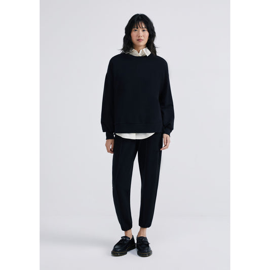 Calça de moletom Carrot Fit com forro de lã para homens