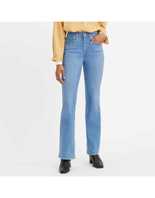 Jeans Levi's 725 High Rise Bootcut Donna in Blu Tribeca Sun