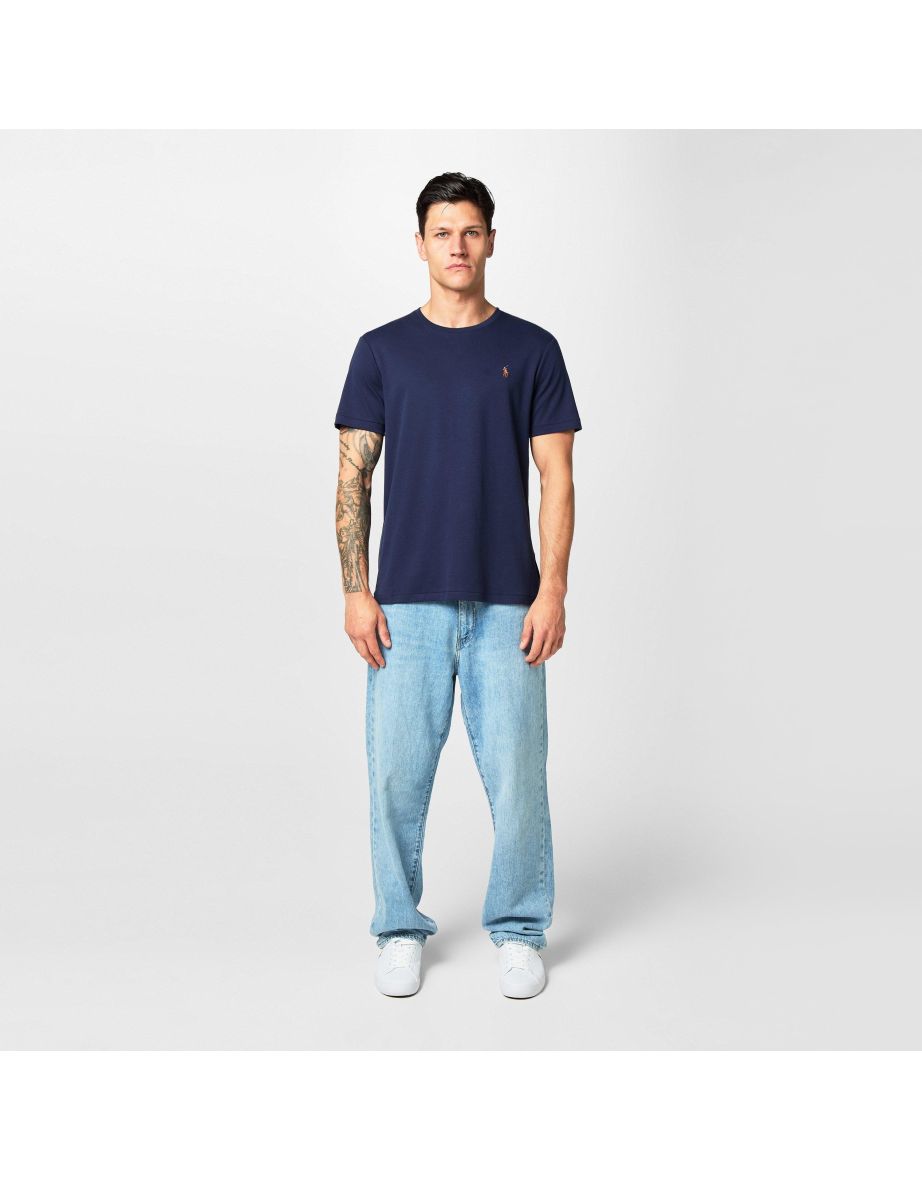 Camiseta Slim-Fit de algodón Pima Ralph Lauren Azul, Hombre