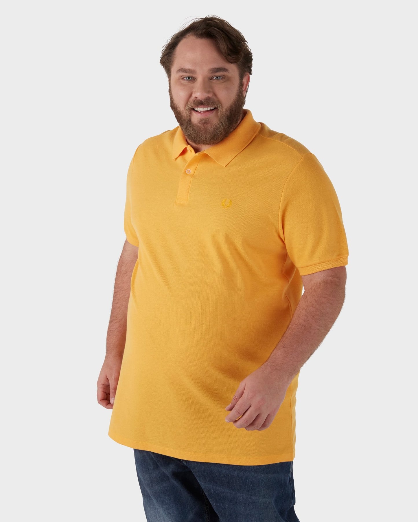 Polo Legacy da uomo taglie forti a vestibilità regolare con ricamo in arancione | Pool Basics