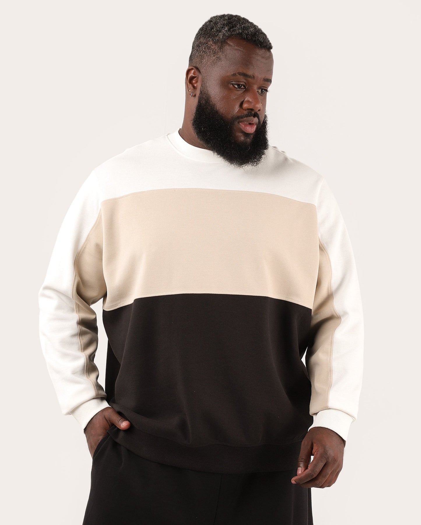 Men's Plus Size Multicolor Striped Sweatshirt | Original Plus by Riachuelo