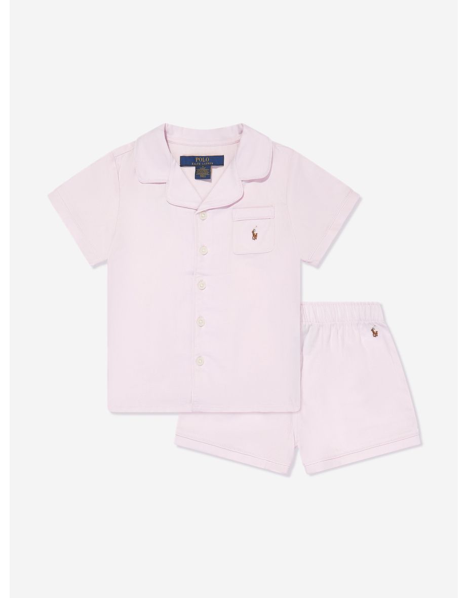 Set pigiama corto rosa per bambina