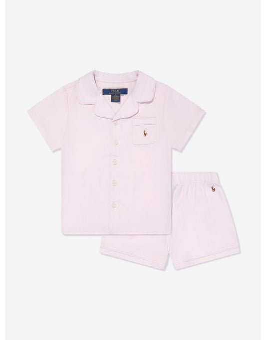 Girls' Pink Short Pajama Set