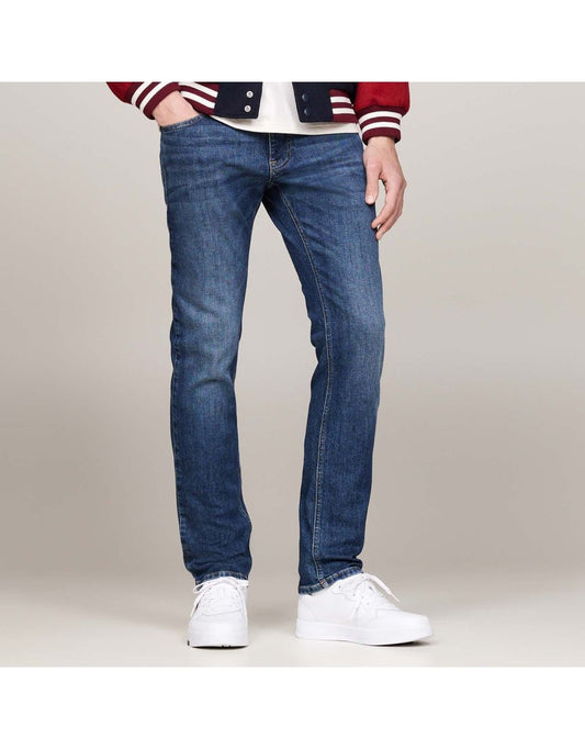 Jeans Tommy Hilfiger Scanton Slim-Fit Blu sbiadito da uomo
