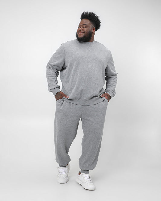 Calça de moletom masculina plus size - Cinza claro | Original Plus da Riachuelo