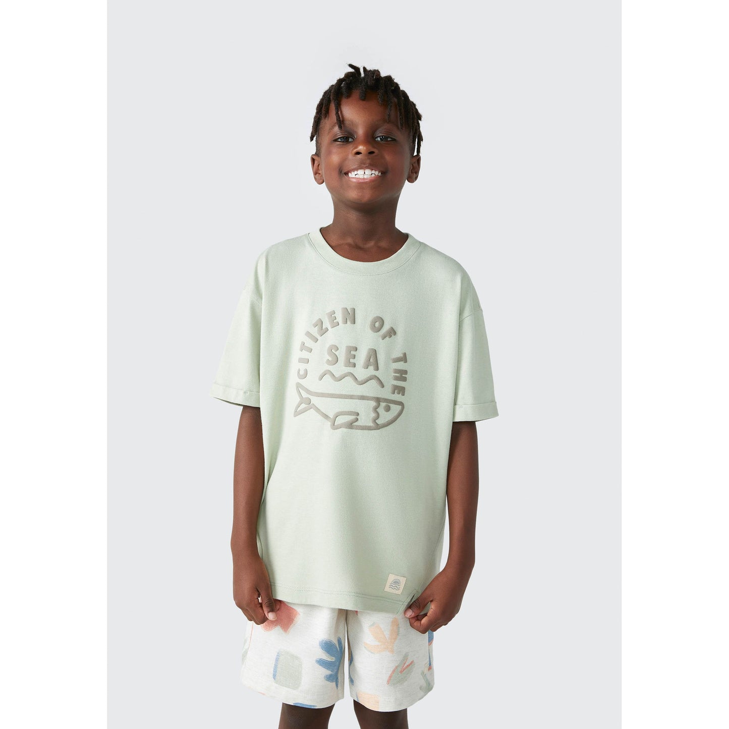 Maglietta a maniche corte oversize da ragazzo