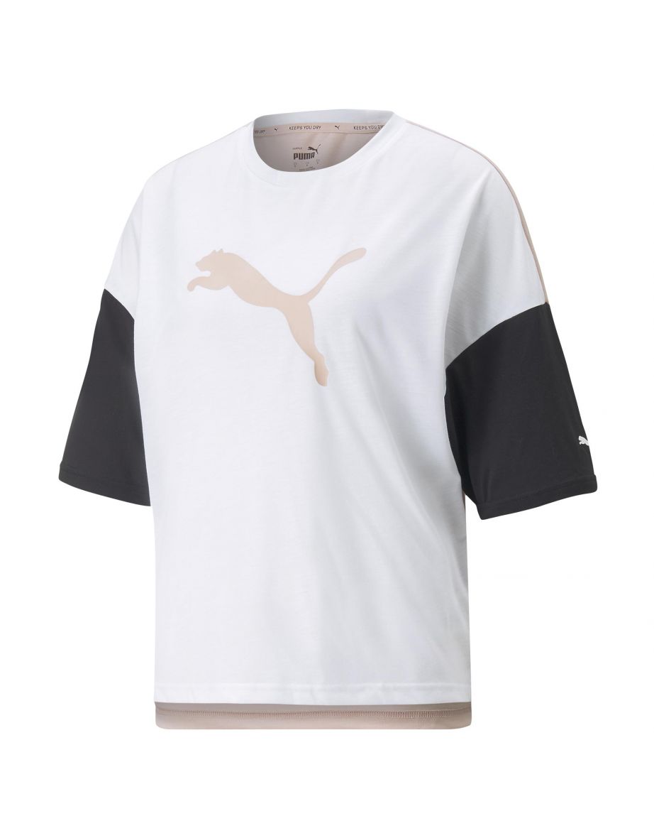 Maglietta sportiva moderna in Puma White-Rose
