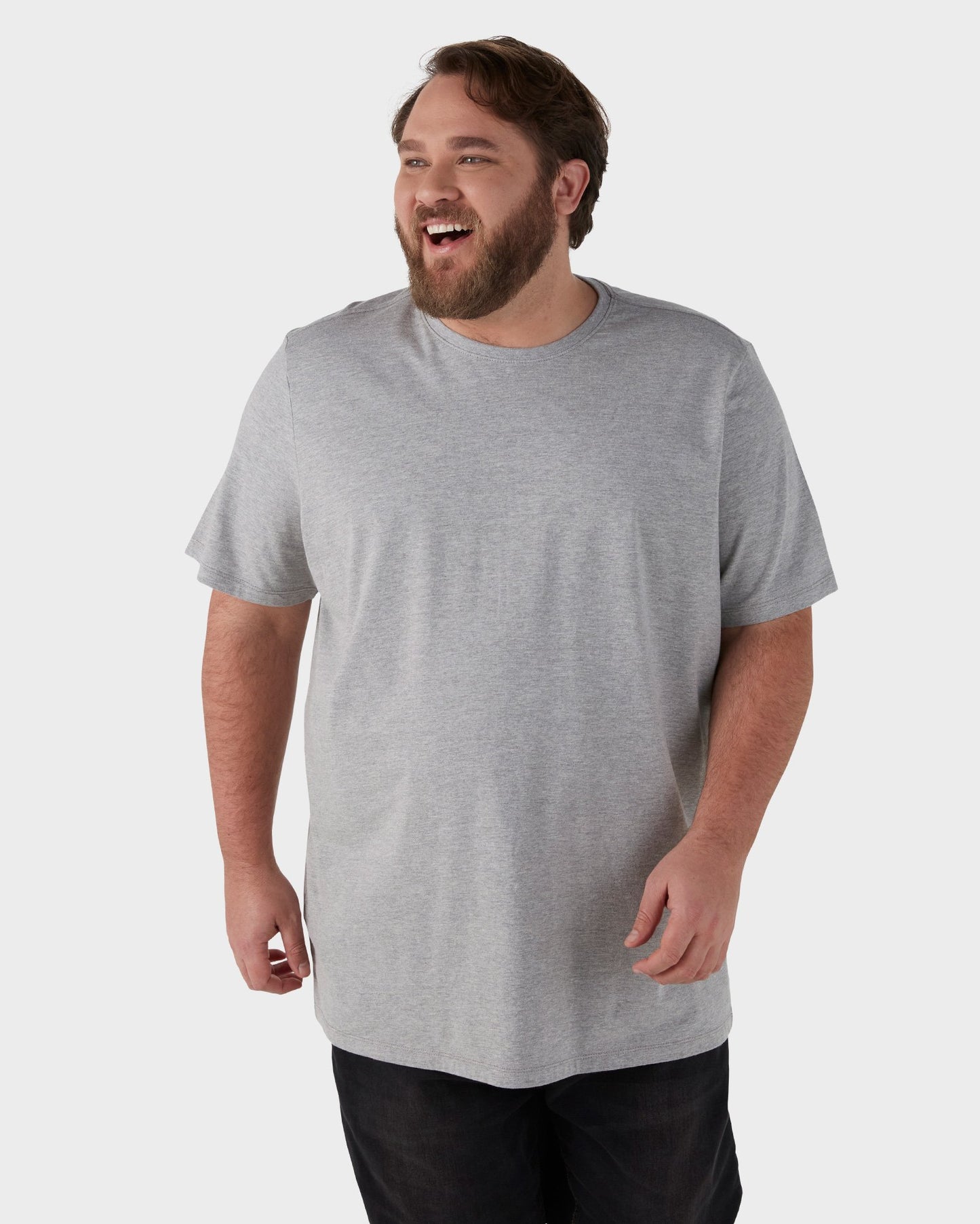 Camiseta básica plus size - cinza