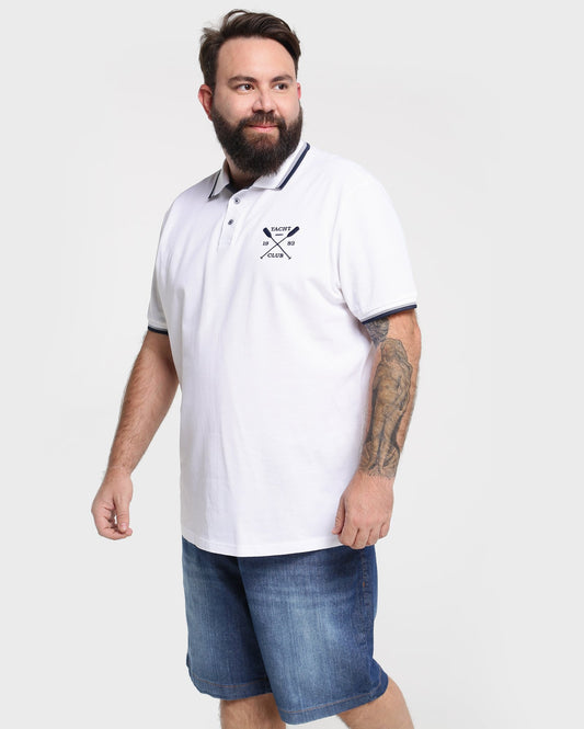 Camisa polo piqué plus size