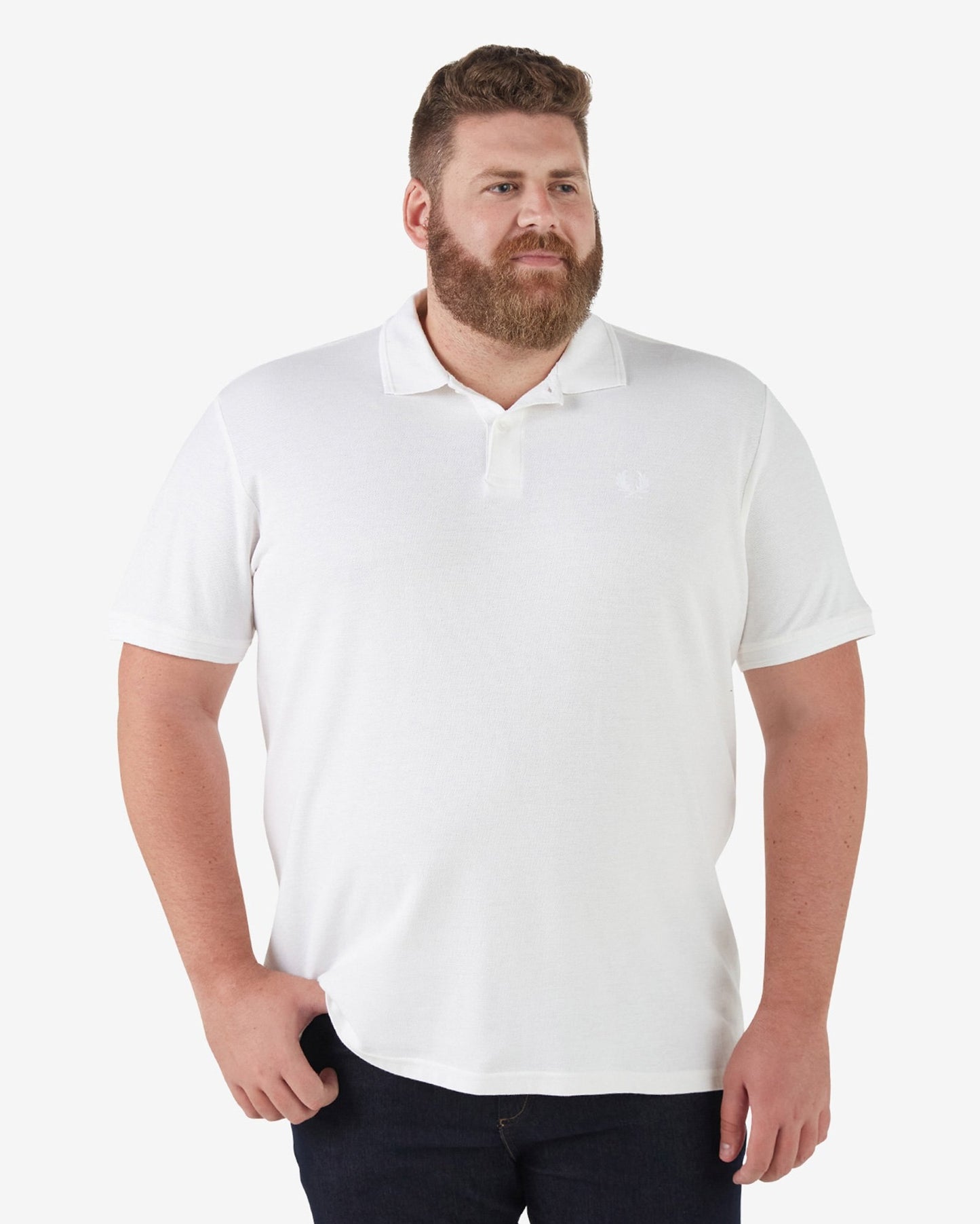 Camisa polo masculina plus size Legacy Regular Fit Solid Short Sleeves | Original Plus By Riachuelo