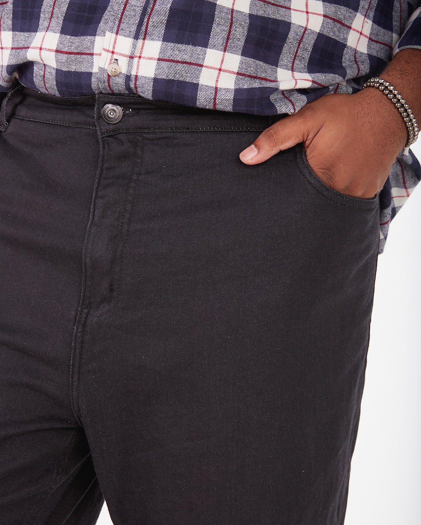 Jeans Slim Fit Preto Plus Size Masculino da Allman para Riachuelo