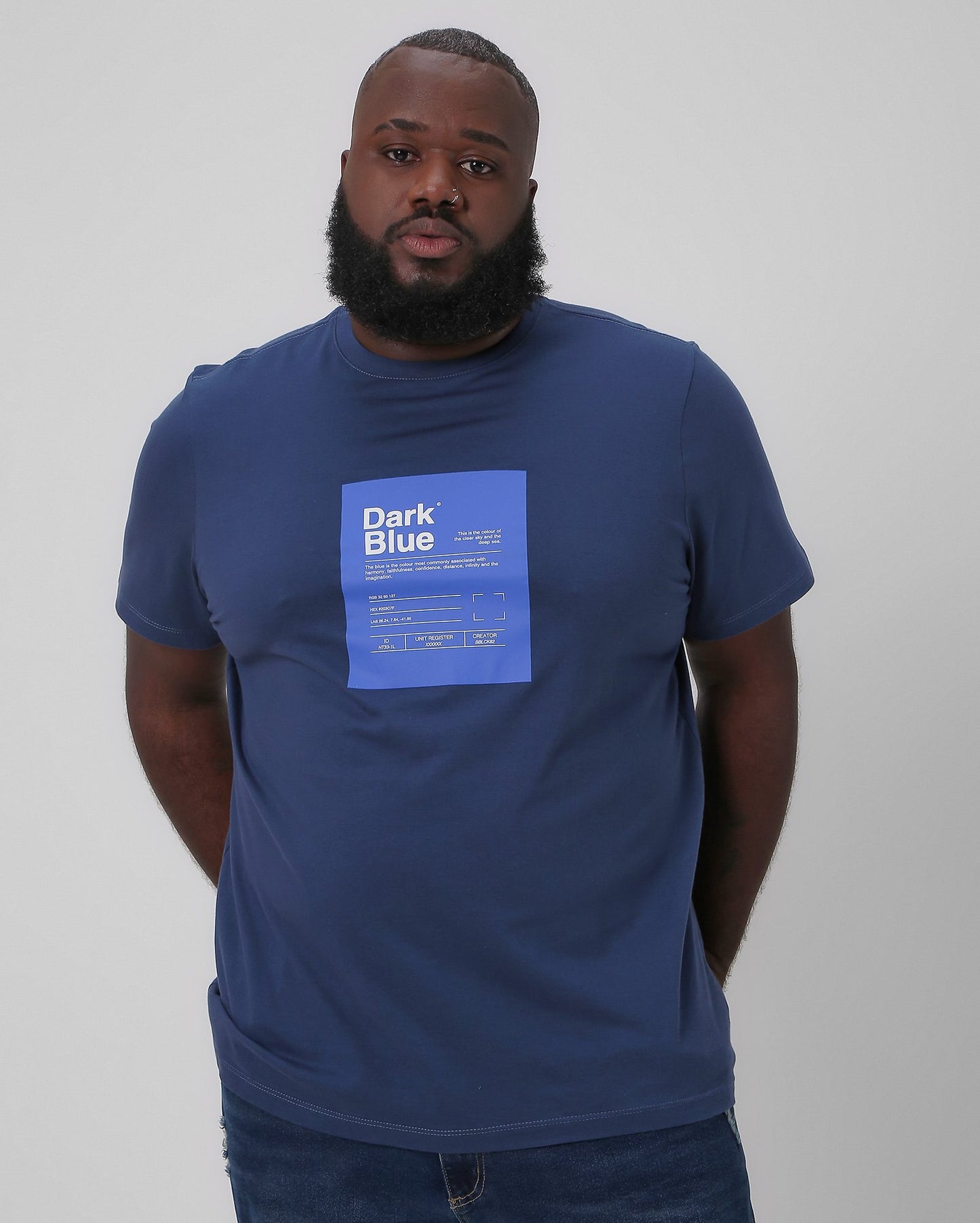 Maglietta Plus Size da uomo in Blu Scuro | Allman by Riachuelo